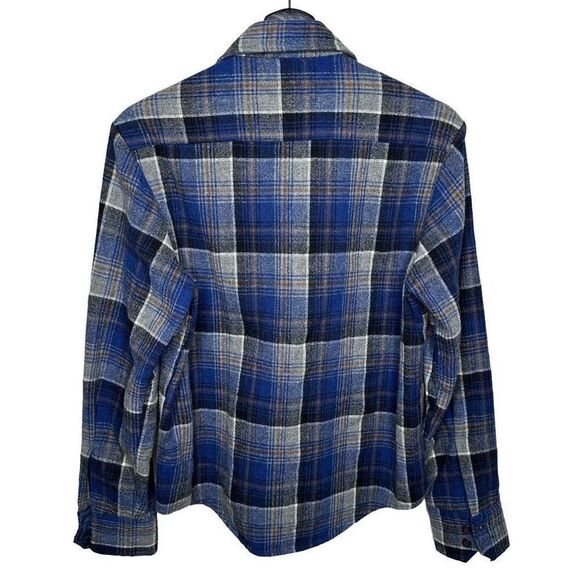 Vintage Pine Hill Plaid Wool Button Down Shirt Small - Picture 2 of 3